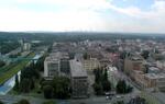 Nová radnice - pohled z vyhlídkové věže, Ostrava